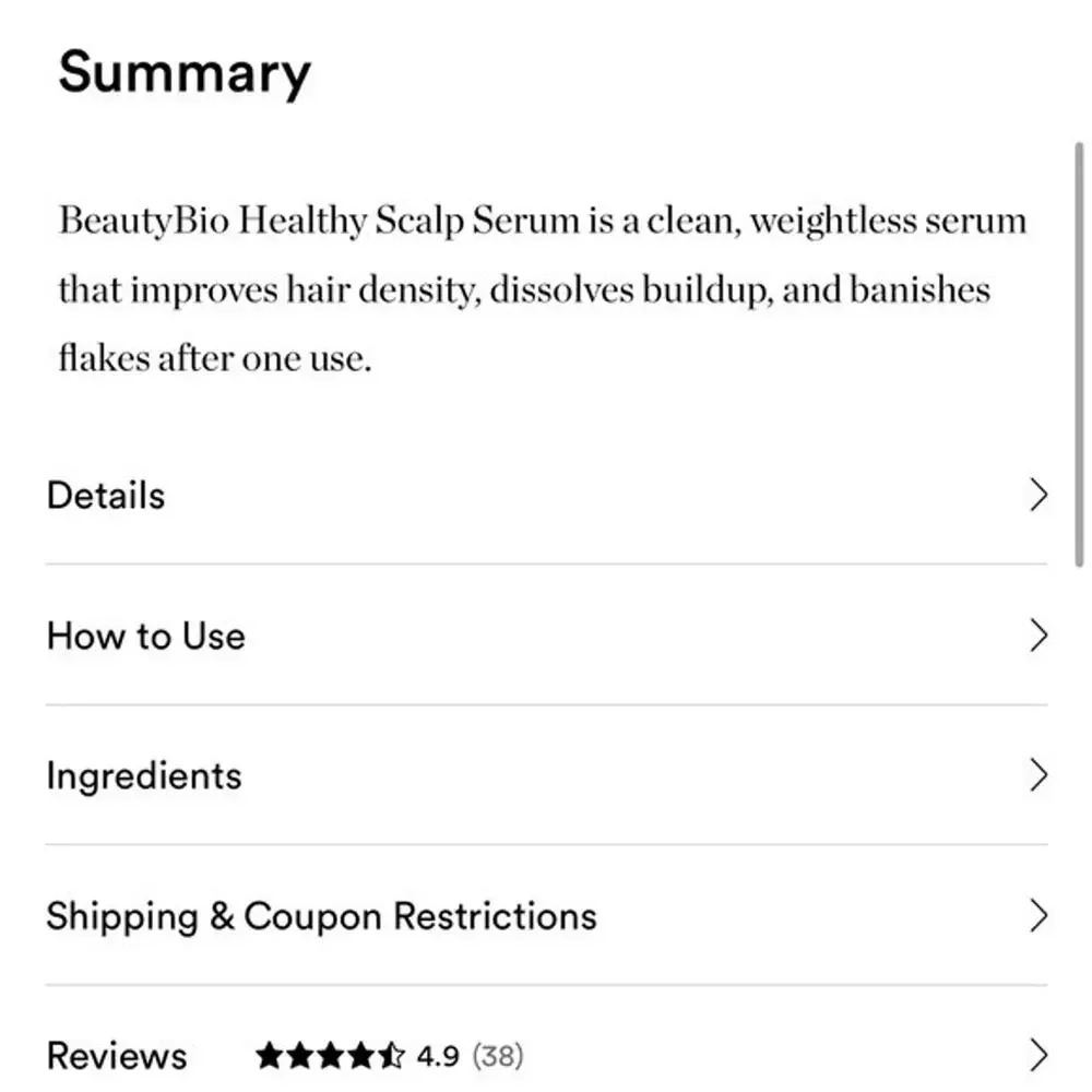 BeautyBio Healthy Scalp Serum